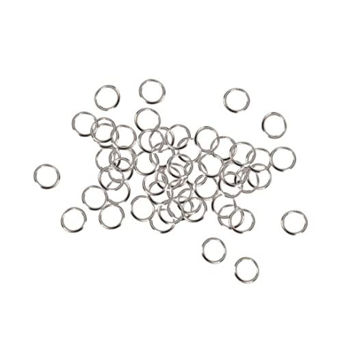 50 PCs geteilte Ringe kleine Schlüsselringe Bulk Schlüsselbundringe für die Schlüsselorganisation DIY Crafts Keyrings 9mm von Grtheenumb