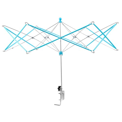 Grtheenumb Garnwickler, Regenschirmgarn-Wickler zum Häkeln, 26 handgefertigte Strumpf- und Hanks Winder, Multi-Gebrauch-Garn Swift Strickhalter für Wickellinien Sait von Grtheenumb