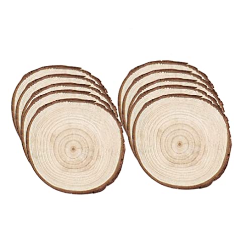 Holzscheiben Blockkreise natürliche unvollendete 6 cm für Handwerkdekorationen Weihnachten Ornamente 10pcscrafts von Grtheenumb