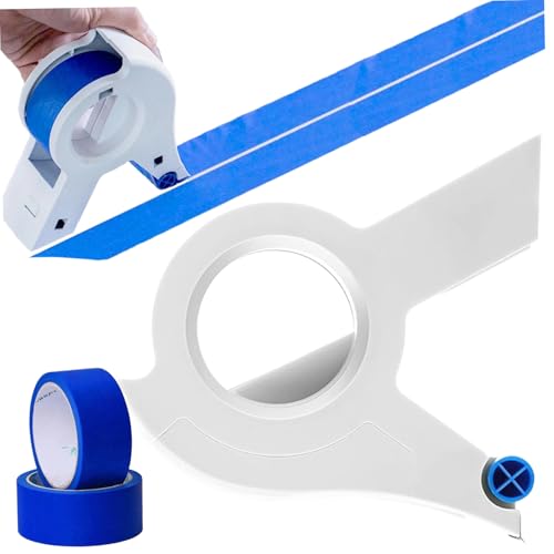 Maler Klebebandspender, Klebebandmaschine Tragbarer Maler Klebebandspender Safer Masking Master Tape -Spender mit 2 Rollen Klebeband Klebeband Maschine zum Malen von Grtheenumb