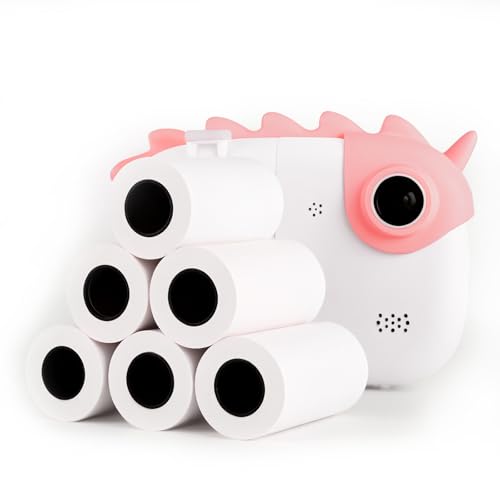 GrueGard Thermopapier für Kinder Sofortbildkameras, 6 Rollen Weiße Kinderkamera Nachfülldruckpapier Thermorollen Drucker Papier, Kids Camera Printer Thermal Paper (57 * 30mm) von GrueGard