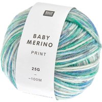 Rico Design "Baby Merino Print" - Aqua von Grün