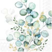 Serviette "Eucalyptus" von Grün