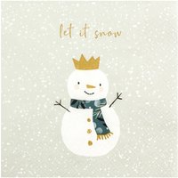 Serviette "Snowman King" von HOME FASHION