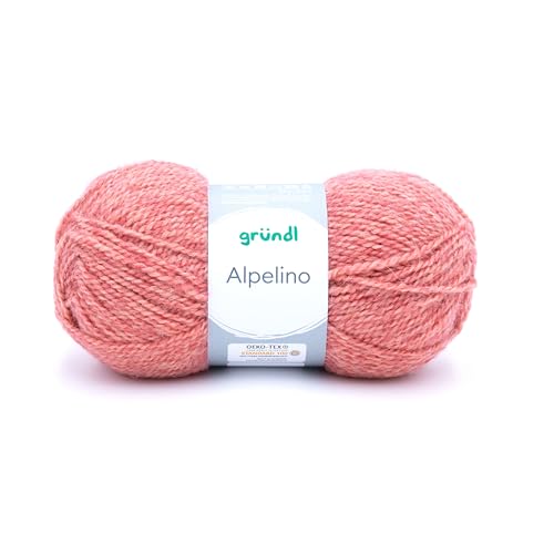 Gründl Wolle: Polyacryl-Alpaka-Mischung, 100 g / 200 m, 6 mm - 7 mm, für Stricken und Häkeln, Textilien/Garn von Gründl