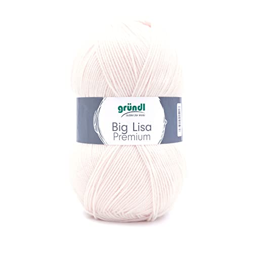 gründl 761-71 Wolle Big Lisa Premium, Acryl, Creme, 1 x 250 g, 250 Gramm von Gründl