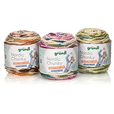 gründl Wolle Nordic Chunky Garn-Set von Gründl