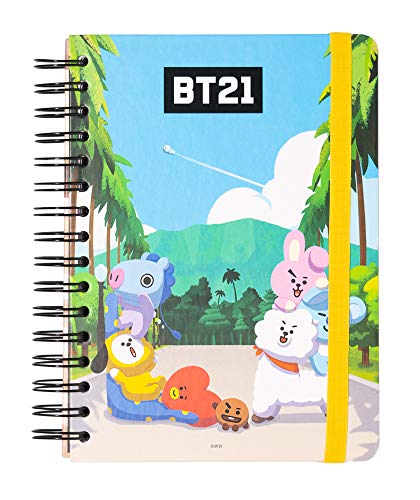 Grupo Erik Bullet Journal Dotted A5 BT21 - Hard Cover Notizblock A5 Ringbuch Notizbuch A5 Dotted Tagebuch Offizielles BT21- Merchandising von Grupo Erik