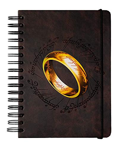 Grupo Erik Bullet Journal Dotted A5 Der Herr der Ringe - Hard Cover Notizblock A5 Ringbuch Notizbuch A5 Dotted Tagebuch von Grupo Erik