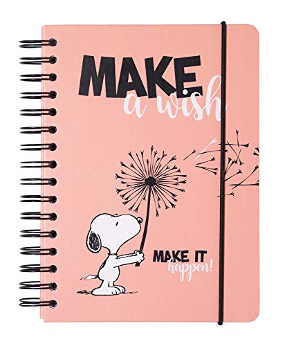 Grupo Erik Bullet Journal Dotted A5 Snoopy - Hard Cover Notizblock A5 Ringbuch Notizbuch A5 Dotted Tagebuch für Erwachsene und Kinder von Grupo Erik