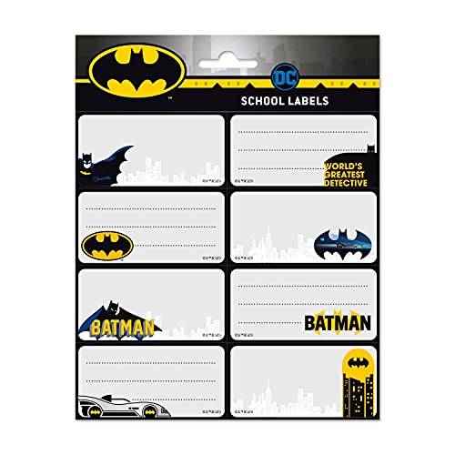 Erik Sticker Aufkleber Batman - Etiketten selbstklebende Etiketten zum Beschriften von Grupo Erik