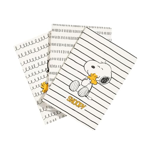 Grupo Erik 3er Pack Peanuts Snoopy Notizbücher A5 - Notizbuch klein A5-1 Notizbuch Liniert 1 Notizbuch Dotted 1 Notizbuch Blanko - Notizblock A5 Snoopy Merch von Grupo Erik