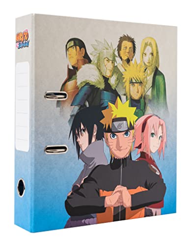 Grupo Erik Aktenordner A4 Naruto - Ordner mit Hebelmechanik - Ringordner Naruto Ringordner A4 2 Ringe Büromaterial und Schulmaterial von Grupo Erik