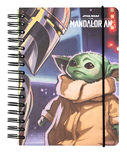 Grupo Erik Bullet Journal Dotted A5 Star Wars Grogu Baby Yoda - Notizbuch A5 Spiralbindung Hardcover Grogu Baby Yoda - Hard Cover Notizblock A5 Ringbuch Notizbuch A5 Dotted Tagebuch mit Ringbindung von Grupo Erik