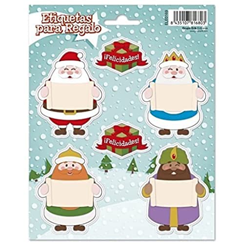 Grupo Erik Editores Weihnachten Heilige Drei Könige und Santa Stickers – Etiketten von Grupo Erik