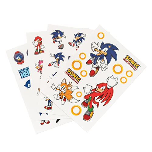 Grupo Erik Gadget Decals - Abziehbild Sonic - Kawaii Sticker Set - wasserdichte und wiederverwendbare Aufkleber - Gaming Fanartikel von Grupo Erik