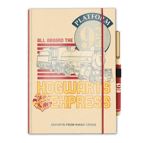 Grupo Erik Harry Potter Notizbuch A5 mit Stift | Notizbücher A5, Notizblöcke A5, A5 Notizblock, kariertes Notizbuch A5, kariertes Papier, Skizzenbuch A5 | Plattform 9 3/4, Harry Potter Geschenke, von Grupo Erik