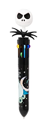 Grupo Erik Kugelschreiber 10 Farben Jack Skellington - Nightmare Before Christmas - Disney Fanartikel | 10-in-1 Multicolor - Mehrfarbiger Stift von Grupo Erik