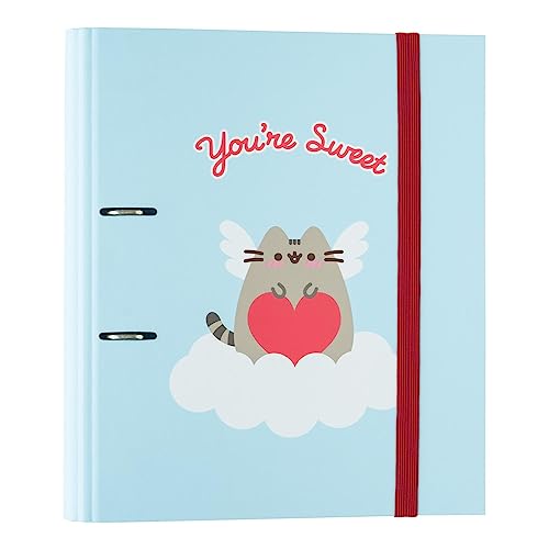 Grupo Erik Ringordner A4 Schmal 2 Ringe Pusheen Cat Ordner A4 - Aktenordner 2 Ringe - Ringbuch A4 Ringbuch A4 Aktenordner A4 Büro Zubehör Schul Zubehör von Grupo Erik