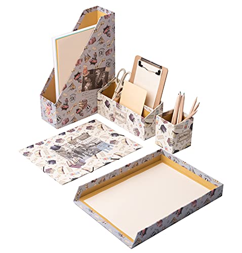 Grupo Erik Schreibtisch Organizer Set Harry Potter - Stiftehalter Schreibtisch - Mappe A4 - Briefablage Büro Zubehör und Schul Zubehör von Grupo Erik