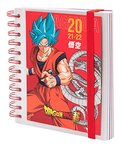 Grupo Erik Schulplaner 2021/2022 Dragon Ball - Ringbuch Kalender 2021-2022 - Terminkalender 2022 Tagesplaner, Orange von Grupo Erik