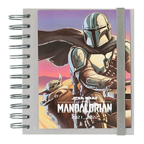 Grupo Erik Schulplaner 2021 2022 The Mandalorian Child - Ringbuch Kalender 2021-2022 Baby Yoda Grogu - Terminkalender 2021 2022 Tagesplaner Terminplaner, ADPM2105, Grau von Grupo Erik