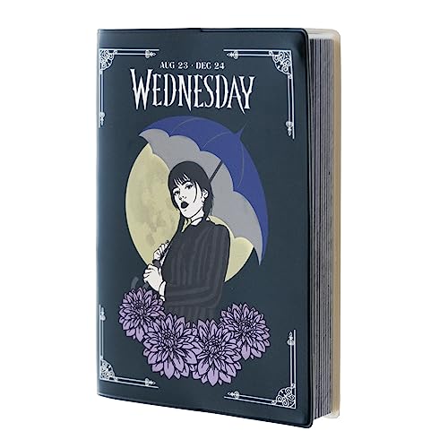 Grupo Erik Schulplaner 2023 2024 Schüler Wednesday Addams Kalender 2024 Buchkalender - Hausaufgabenheft 2023/2024 - Schülerkalender 2023 2024 Ringbuch A6 Taschenkalender Klein Netlix Wednesday Serie von Grupo Erik