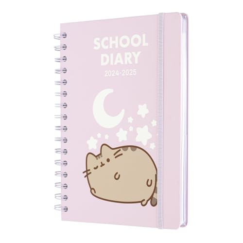 Grupo Erik Schulplaner 2024 2025 A5 Pusheen Cat Kalender 2025 Buchkalender - Terminkalender 2025 A5 - Schulplaner 2024 2025 Schüler und Studierende - Schülerkalender 2024 2025 Ringbuch A5 von Grupo Erik