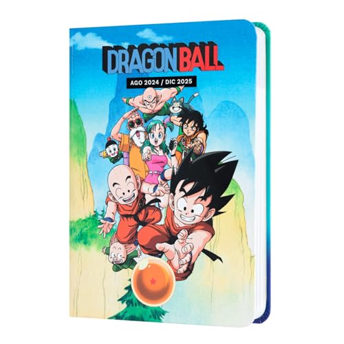 Grupo Erik Schulplaner 2024 2025 Schüler und Studierende Dragon Ball Kalender 2024 Buchkalender - Hausaufgabenheft 2024/2025 - Schülerkalender 2024 2025 Ringbuch A6 Taschenkalender Klein auf Spanisch von Grupo Erik