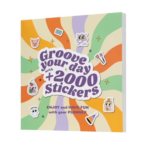 Grupo Erik Stiker Set Groove Your Day Stikerheft mit mehr als 2000 Aufkleber - Kleines Buch mit Aufkleber zum Organisieren und zum Dekorieren von Grupo Erik