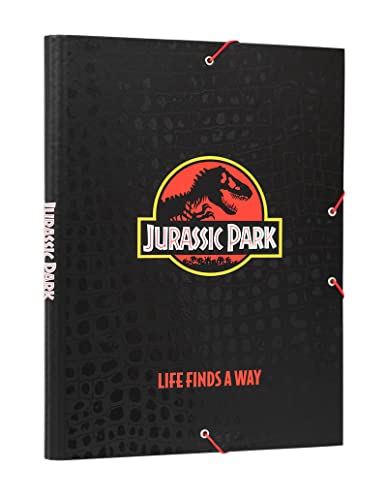 Grupo Erik Mappe A4 Premium - Sammelmappe A4 Jurassic Park Dokumentenmappe A4 mit Gummizug - Heftmapppe A4 Schule Zubehör Heftbox A4 Schulranzen Eckspanner Ordnungsmappe von Grupo Erik