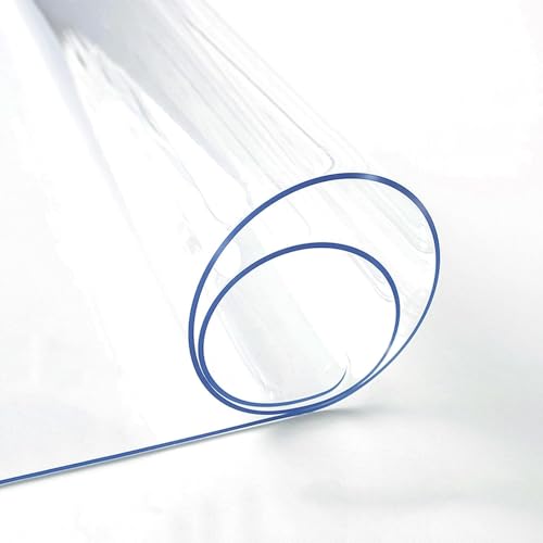 Gruytoie PVC Tischdecke Wasserdicht 30x30cm, Abwaschbar Tisch Schutzfolie transparent, Tischdecke Durchsichtig PVC, 3 mm Dicke Klare Tischdecke Rechteckige, pflegeleicht von Gruytoie