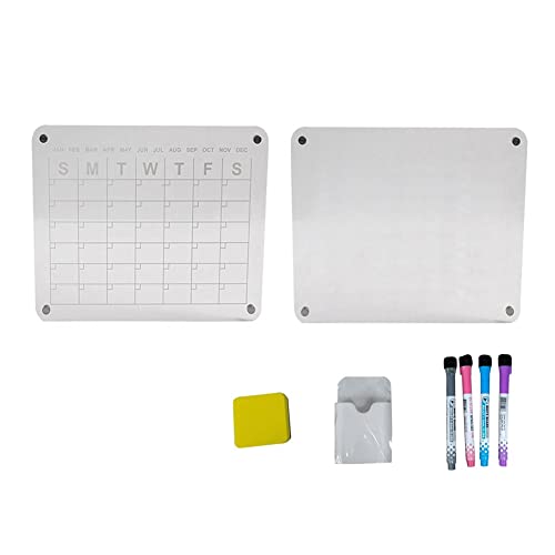 Gsrimgratoe Magnetisch abwischbar, 2 Stück für Kühlschrankkalender, für Notizen, Kühlschrank, Radiergummi, Acryl, wiederverwendbar, 43 x 30 cm von Gsrimgratoe