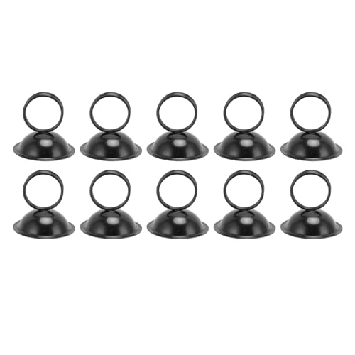 10 Stück Tischnummernhalter, Tischkartenhalter, Metalldraht, Bildhalter, Kartenständer, Namensmenü-Clips für Hochzeit, Empfang, Party (Black) von Gsycle