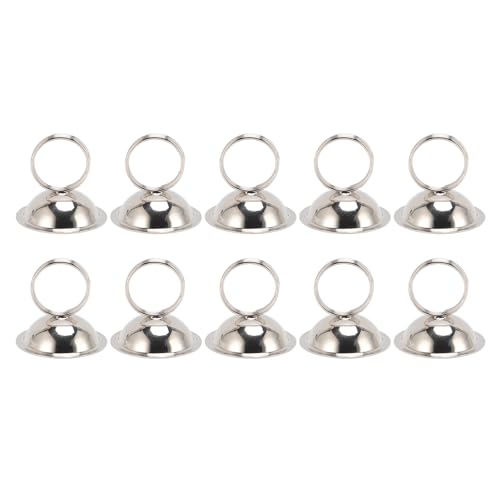 10 Stück Tischnummernhalter, Tischkartenhalter, Metalldraht, Bildhalter, Kartenständer, Namensmenü-Clips für Hochzeit, Empfang, Party (Silver) von Gsycle