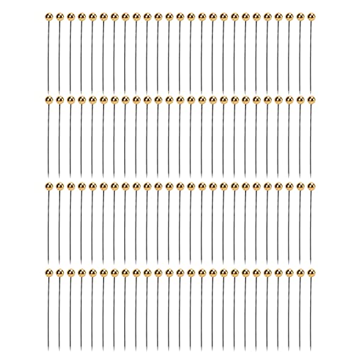 100 Stück gerade Nähnadeln, Nicht biegbar, hält hohen Temperaturen Stand, Quiltnadeln, Stecknadeln für Bastelarbeiten, Schneidern, Schmuck, Dekoration von Gsycle