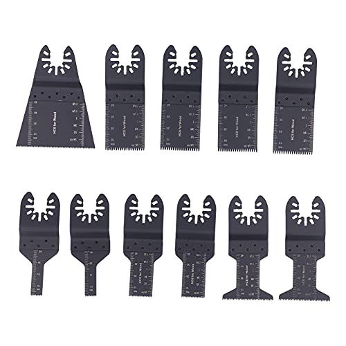 11-teiliges oszillierendes Multitool-Sägeblatt, Universal-Sägeblatt mit Schnellverschluss, Holzbearbeitungsblatt, oszillierendes Werkzeugblatt zum Schneiden und für die tägliche von Gsycle