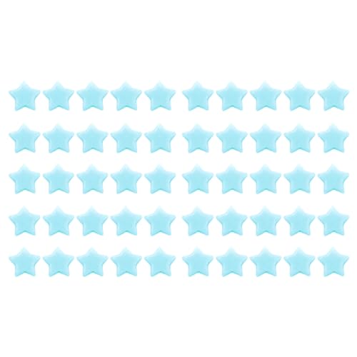 50pcs Acrylsternperlen, niedliche leichte Star Lose Perlen Star Charms für DIY Bastelschmuck, die Armband Halskette Accessoires machen (Blau) von Gsycle