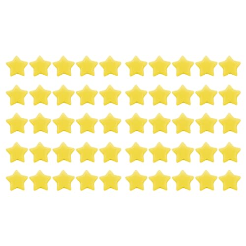 50pcs Acrylsternperlen, niedliche leichte Star Lose Perlen Star Charms für DIY Bastelschmuck, die Armband Halskette Accessoires machen (Gelb) von Gsycle