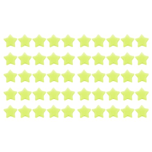 50pcs Acrylsternperlen, niedliche leichte Star Lose Perlen Star Charms für DIY Bastelschmuck, die Armband Halskette Accessoires machen (Greenyellow) von Gsycle