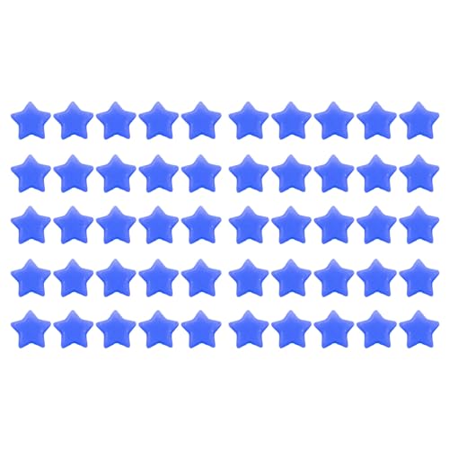 50pcs Acrylsternperlen, niedliche leichte Star Lose Perlen Star Charms für DIY Bastelschmuck, die Armband Halskette Accessoires machen (Königsblau) von Gsycle