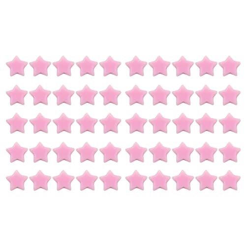 50pcs Acrylsternperlen, niedliche leichte Star Lose Perlen Star Charms für DIY Bastelschmuck, die Armband Halskette Accessoires machen (Rosenate) von Gsycle