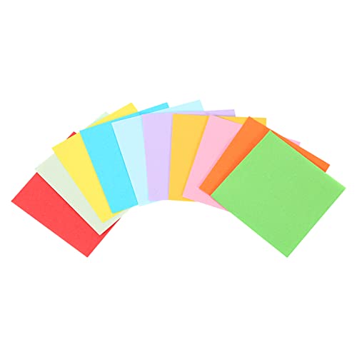 520 Stück quadratisches Faltpapier, 10 Farben, bunt, doppelseitiges Origami-Papier, Bastelpapier, Scrapbook-Papier für Zuhause, Schule, 5 cm x 5 cm von Gsycle