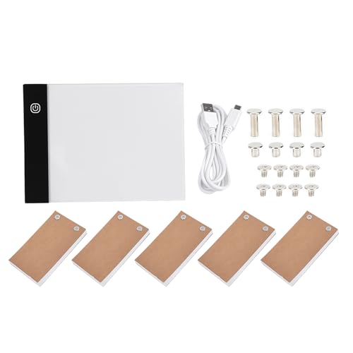 Flip Book Kit mit Light Pad, A6 Ultra Thin Light Box zum Verfolgen von Flip Book Paper Led Light Pad Flip Book Kit für Kinder Flip Book Paper zum Zeichnen und Verfolgung von von Gsycle