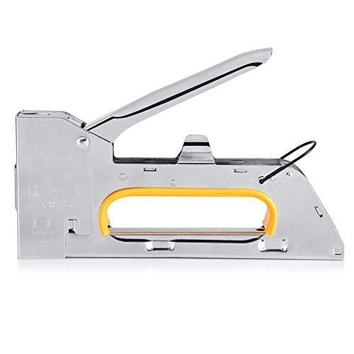 Manuelle Grundnahrungsmittelpistole, Edelstahl -Baumöbel Stapler Halten Sie 1008F Staples Holzhefter für Polsterholzhandwerk DIY Professional verwendet. von Gsycle