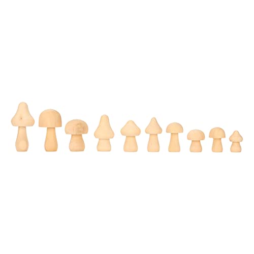 Unvollendete Pilz-Bastelarbeiten, verschiedene Formen, DIY-Malerei, Pilz-Spielzeug-Set, Mini-Pilz-Figuren für Zuhause, Schreibtisch, Bücherregale, Ornamente von Gsycle