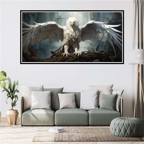 5D DIY Tiere Diamond Painting Bilder Erwachsene Groß xxl 70x140cm Diamond Art Painting Vögel Diamond Painting Kinder Anfänger Malerei Set Kunst Basteln für Home Deko Wohnzimmer Geschenke von Gtohoo