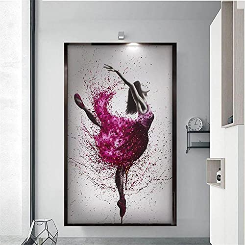 Diamond Painting Tanzende Ballerina,5D Diamant Painting Bilder für Erwachsene Kinder,Diaments Painting groß Vollbohrer,DIY Diamond Painting Full Set,für Heimdekor Wand Kunsthandwerk Geschenk 50x100cm von Gtohoo