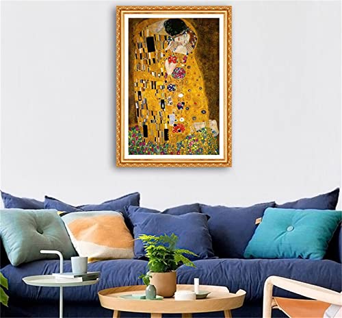 Gtohoo Diamond Painting,Klimt der Kuss Diamond Painting Set für Kinder,DIY Diamant Painting Bilder Vollbohr Kristall Kunsthandwerk, Diamant Malerei Strass Stickerei für Home Wanddekoration 30x40cm von Gtohoo