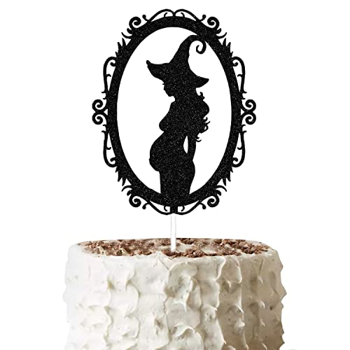 Schwarzer Glitzer Baby is Brewing Cake Topper, Halloween Baby Shower Dekorationen, a Baby is Brewing Baby Shower Dekorationen, Baby Shower Dekorationen für Junge Mädchen von Gtoirpecx